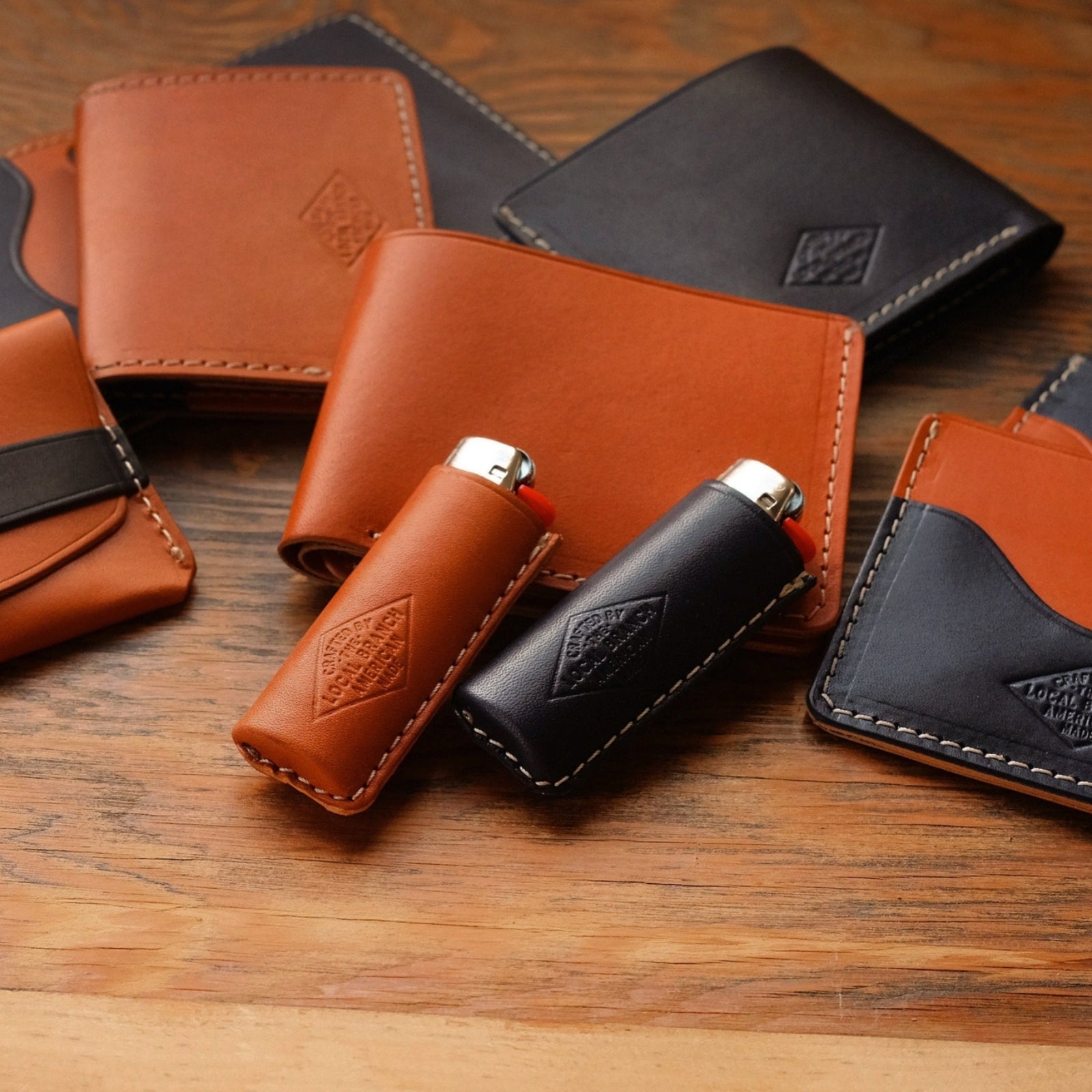 Premium leather lighter. 100% genuine leather lighter.