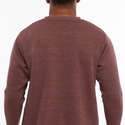 Ultra-soft maroon sweatshirt for men, comfortable casual wear.