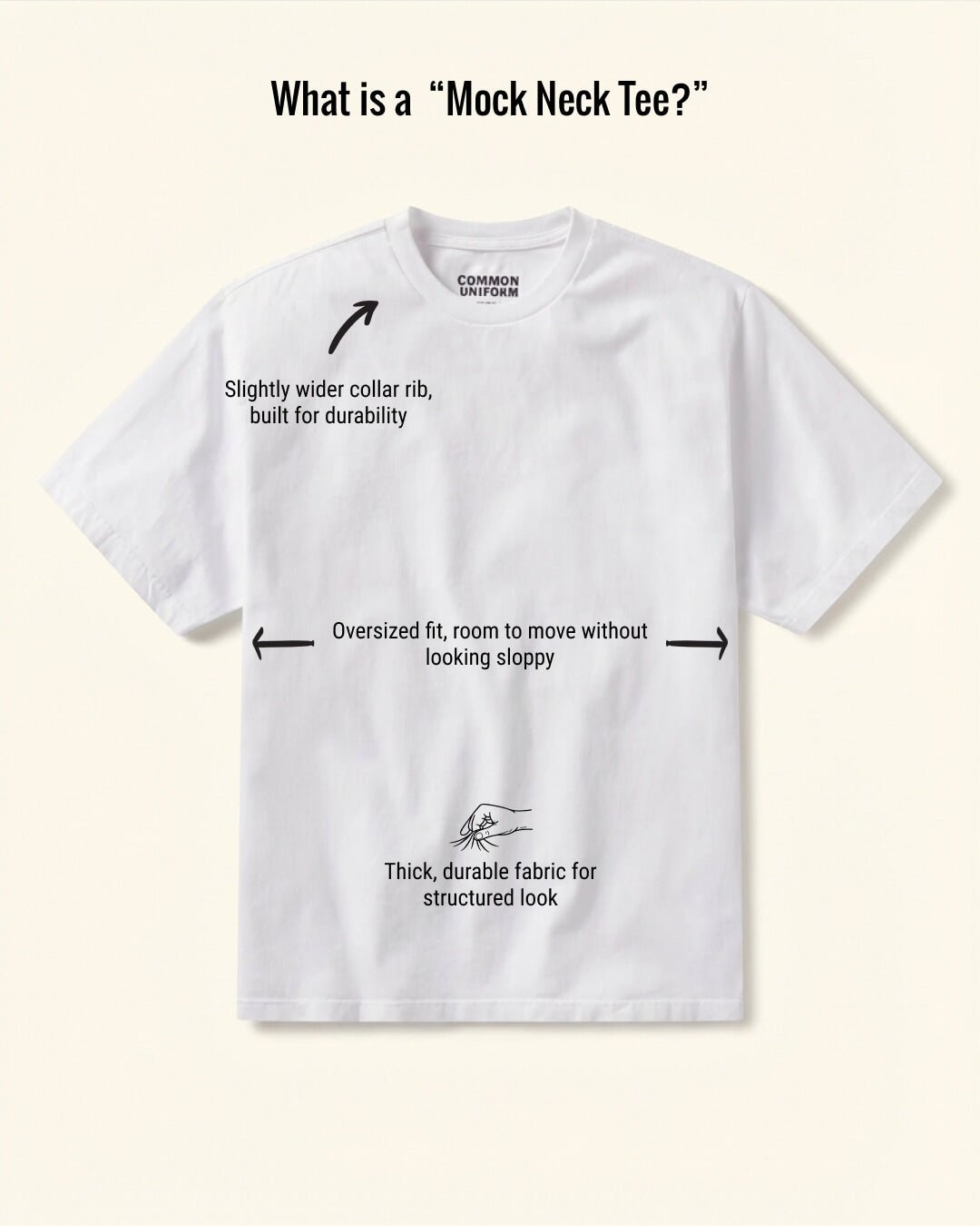 MENS MOCK NECK TEE
