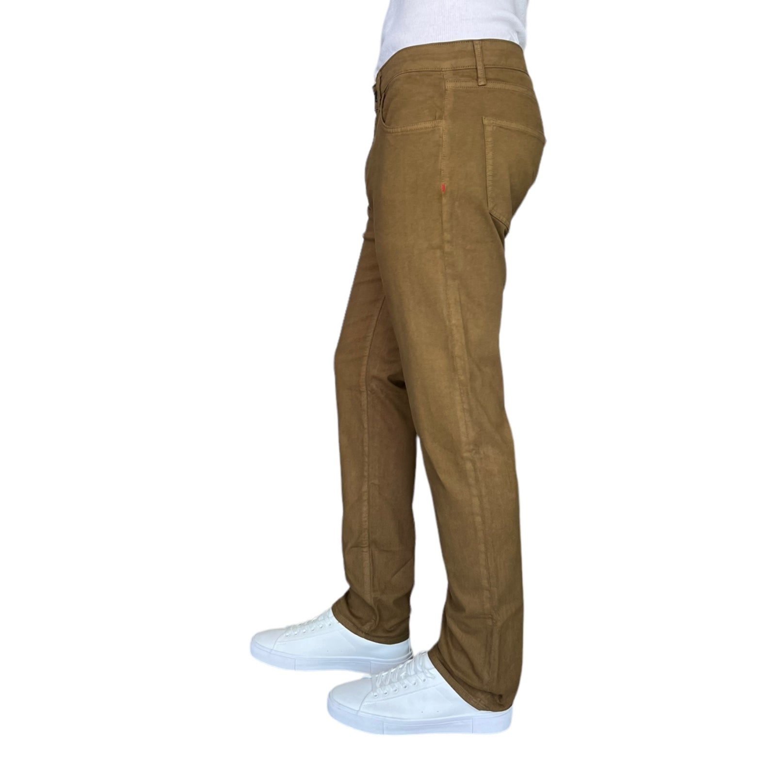 Mojave colored athletic fit jeans for men. Featuring a modern slim fit, perfect for casual wear.