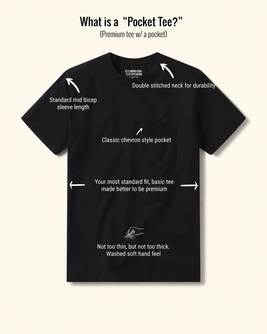 MENS POCKET TEE