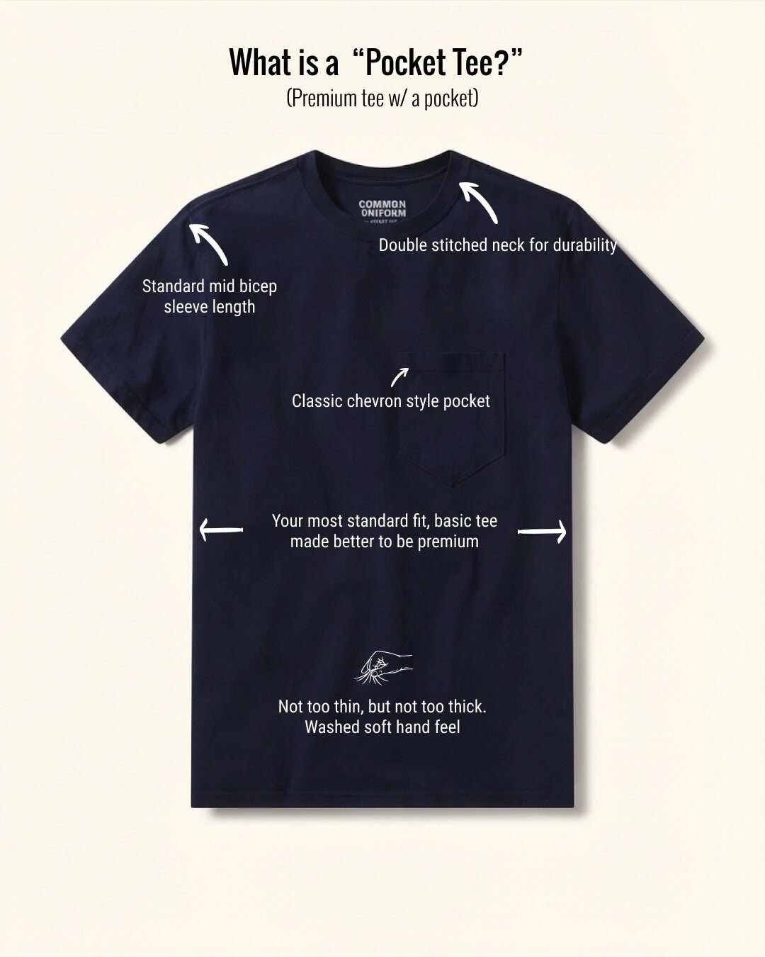 MENS POCKET TEE