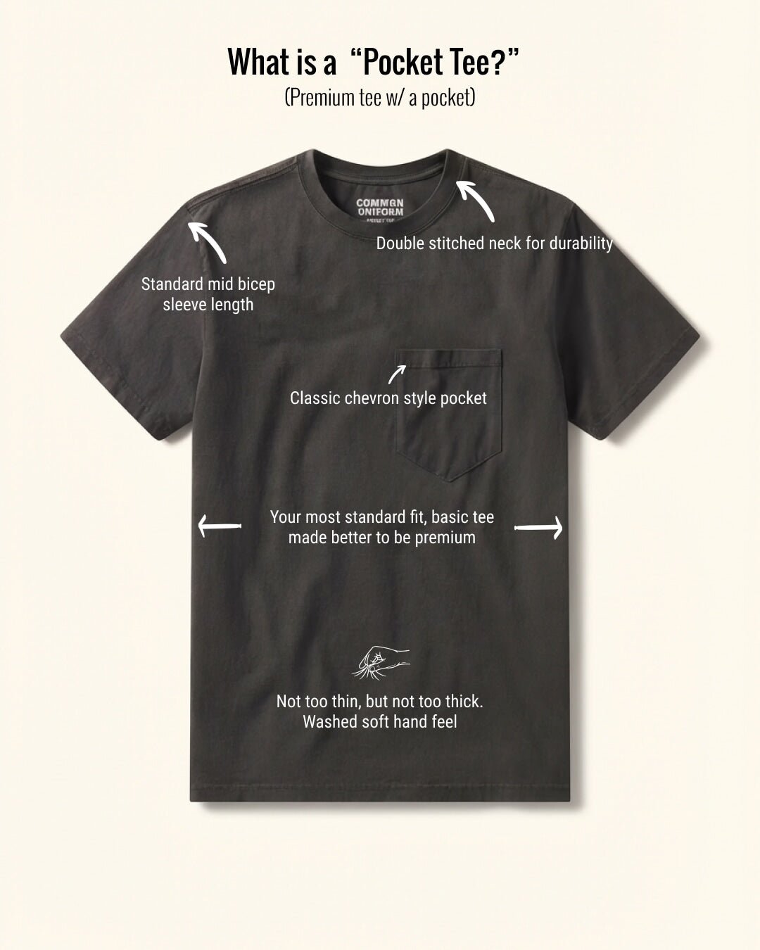 MENS POCKET TEE