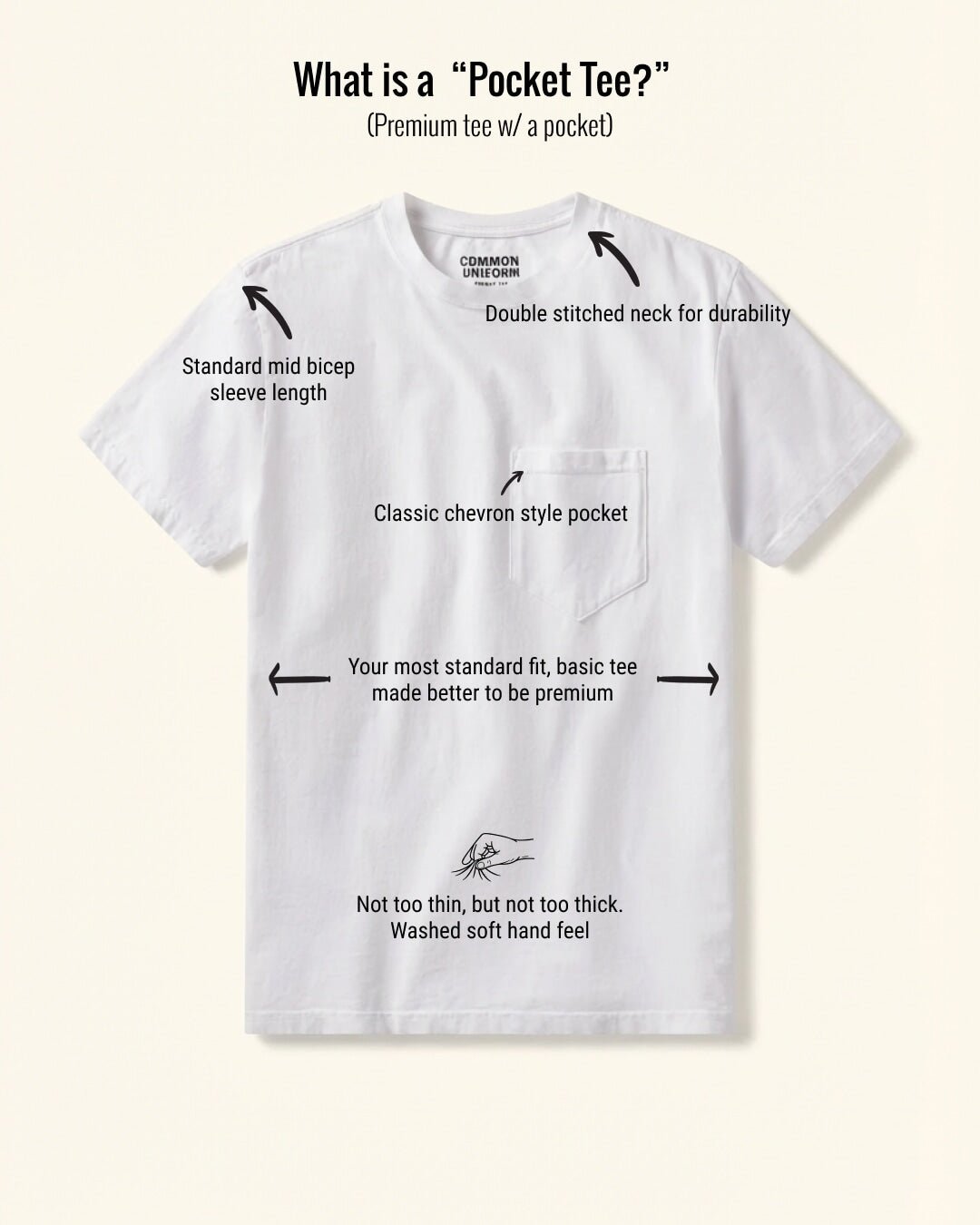 MENS POCKET TEE