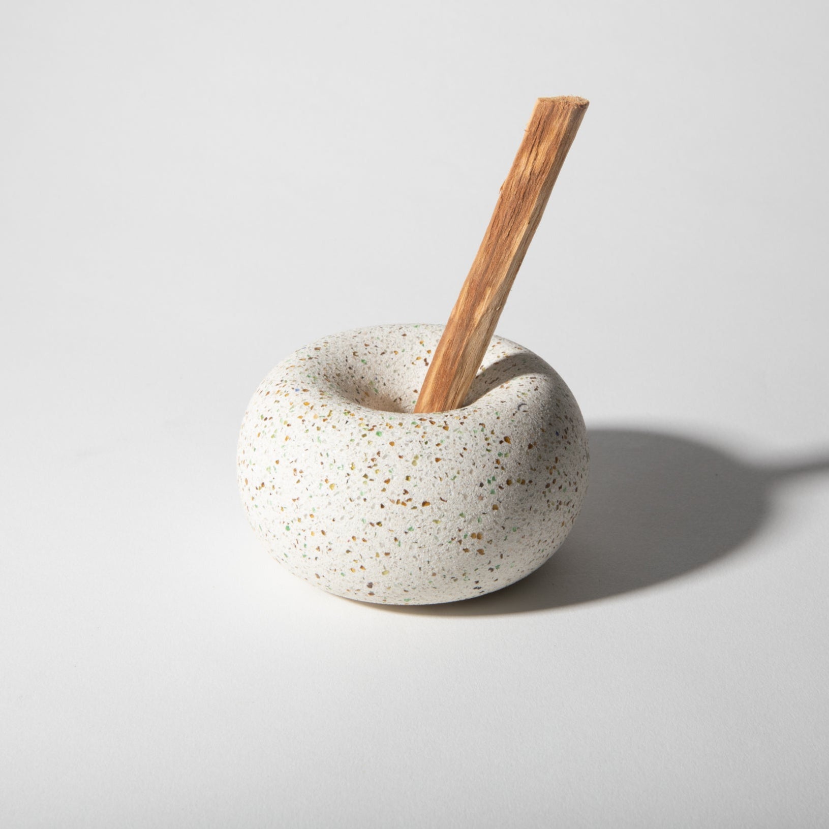 Palo Santo / Toothpick / Matchstick Holder | White Terrazzo