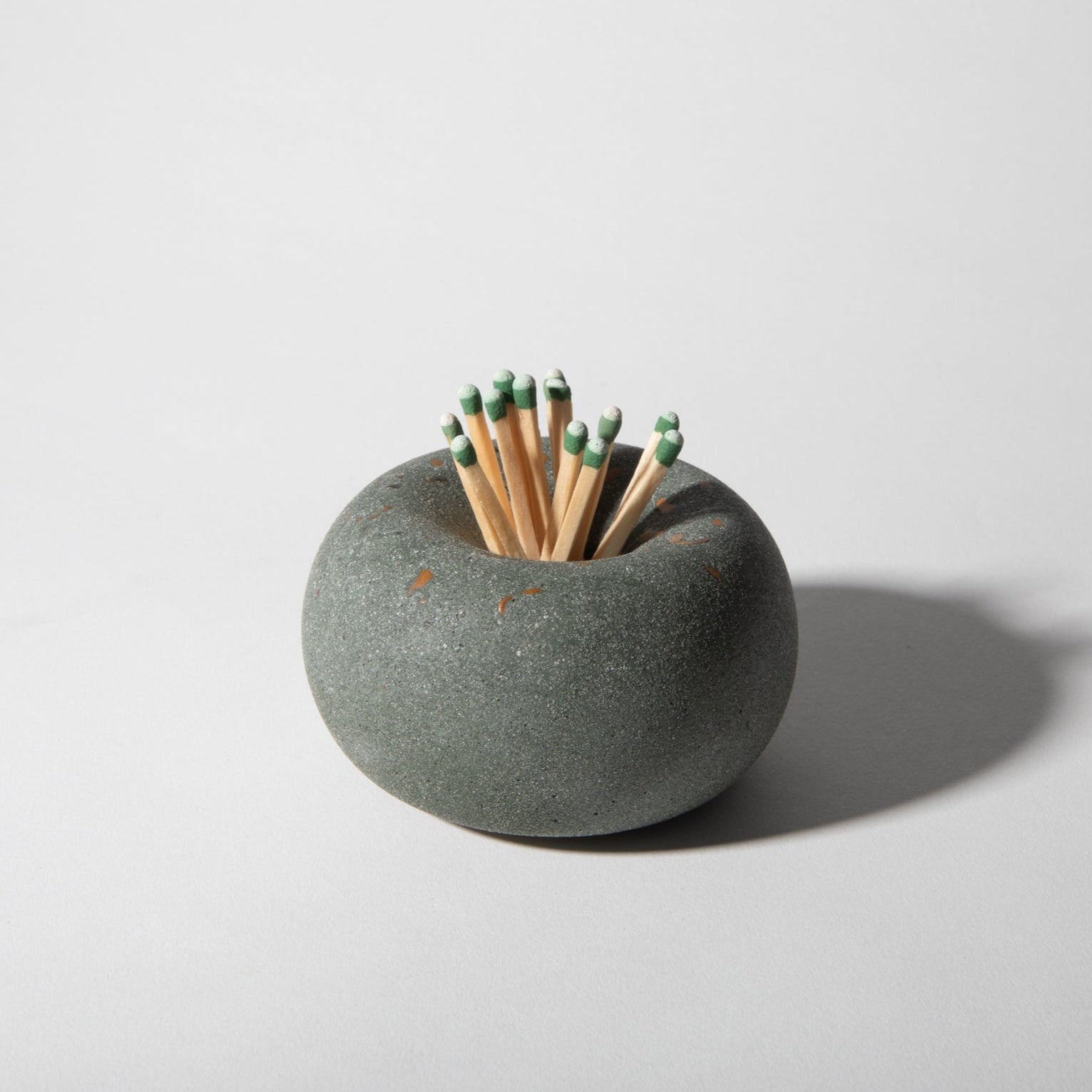 Palo Santo / Toothpick / Matchstick Holder | Dark Green Terrazzo