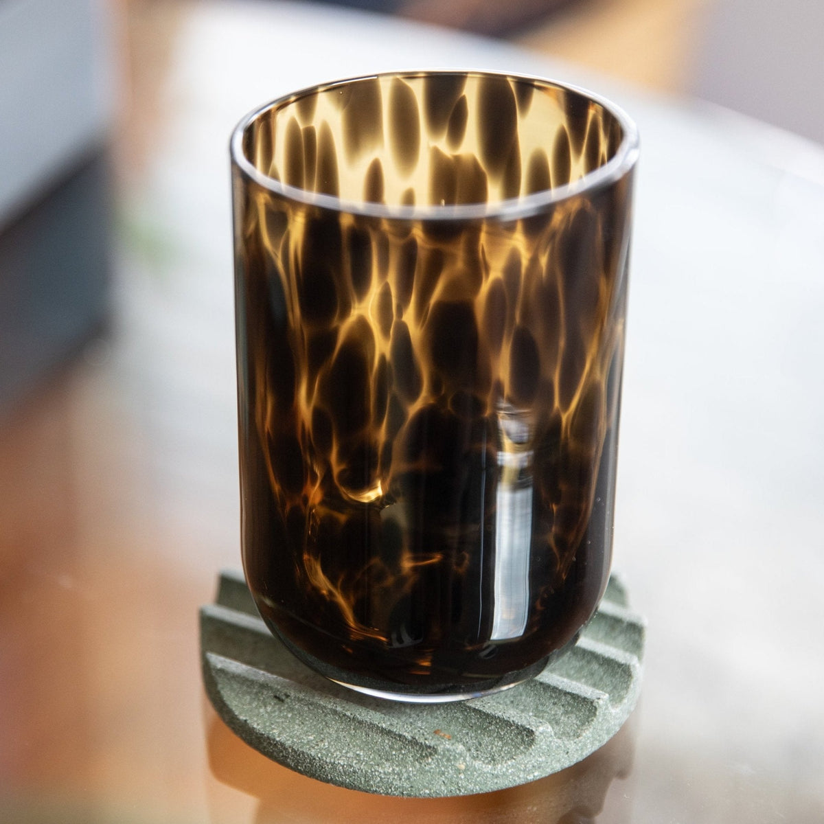 Tortoiseshell Drinking Glasses, Set of 2