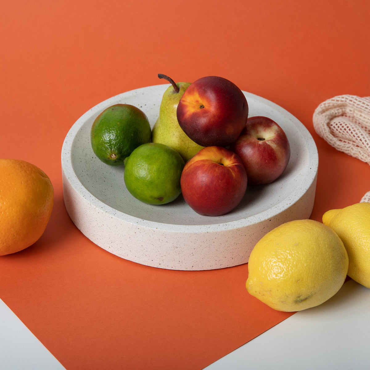 Centerpiece Bowl | White Terrazzo