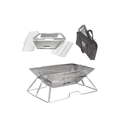 Quick folding grill set. 