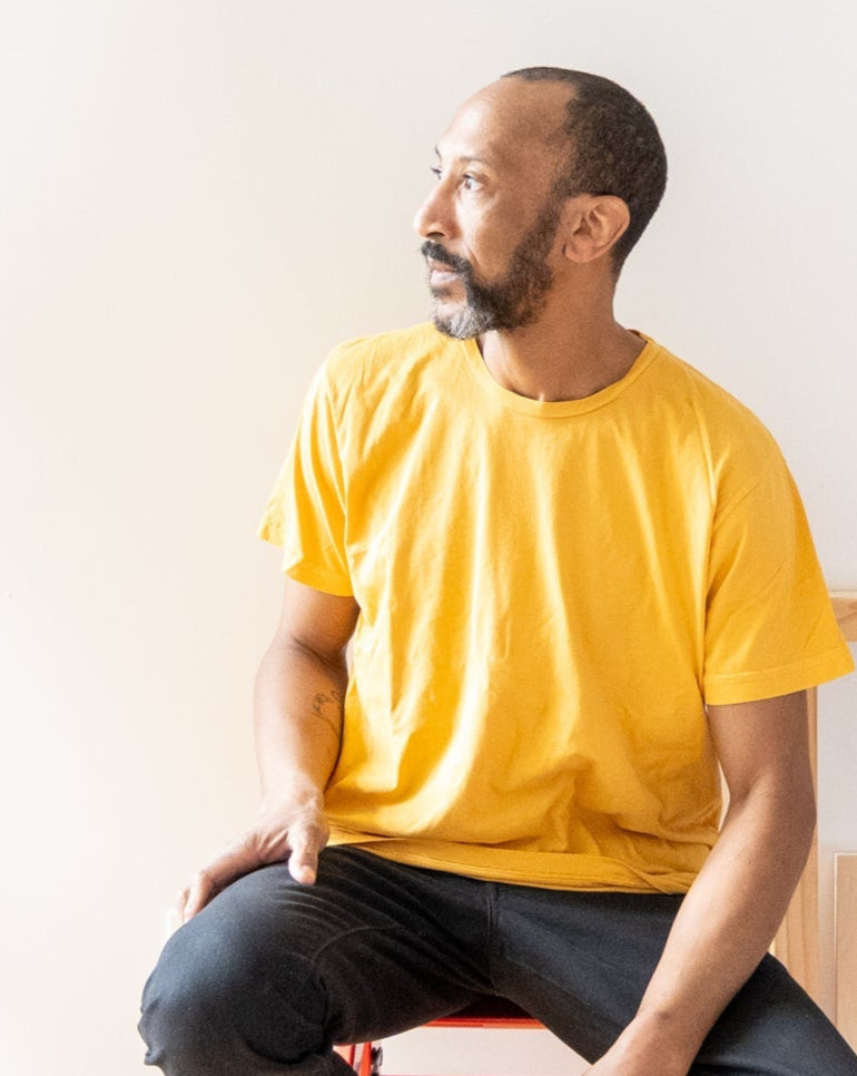 Lightweight Ringspun Short Sleeve Tee - Gold