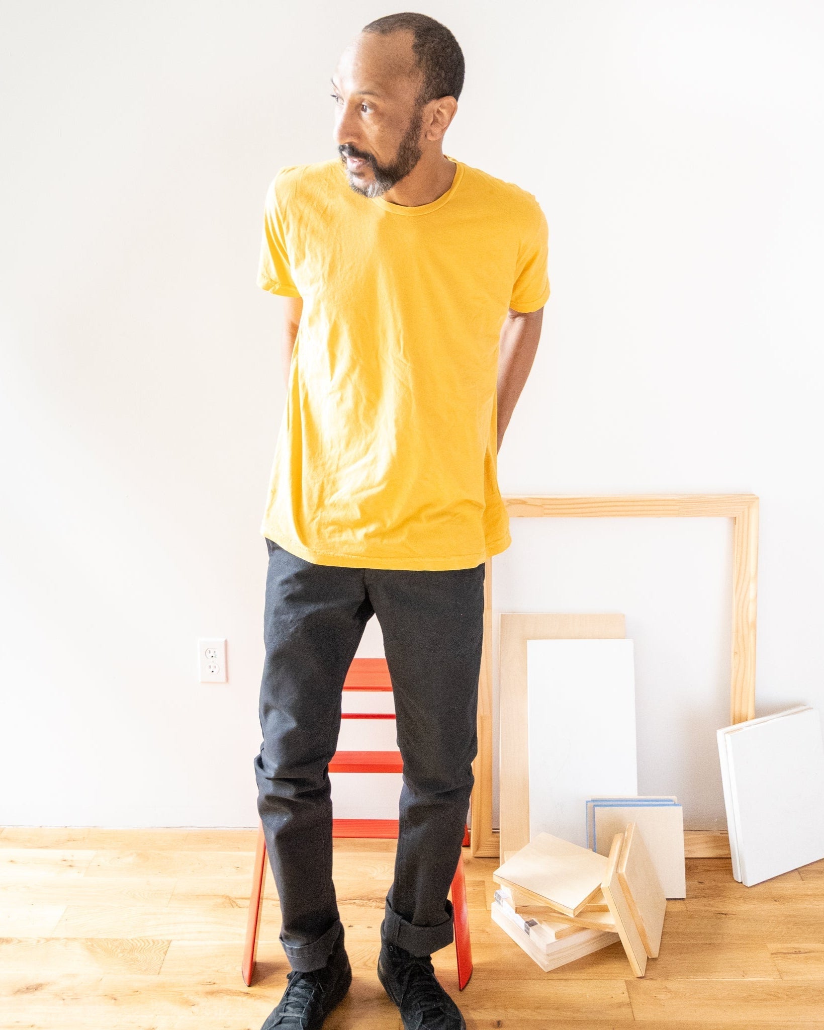 Lightweight Ringspun Short Sleeve Tee - Gold