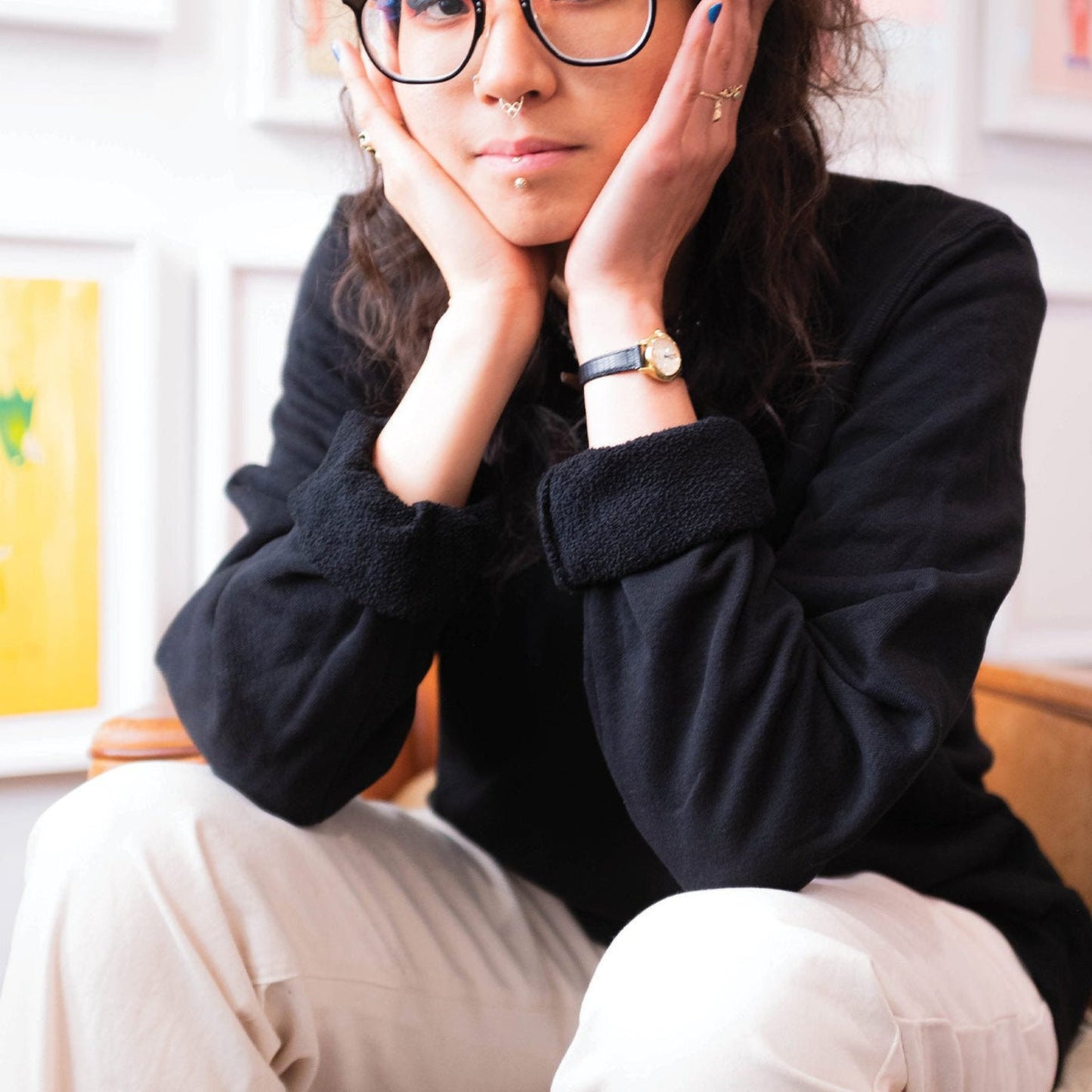 Classic black vintage terry sweatshirt made from premium cotton, crafted in the USA, offering a soft, comfortable fit with a timeless, retro style.