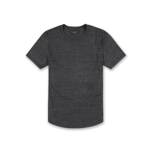 Black tri-blend tee, soft and lightweight casual t-shirt for men.