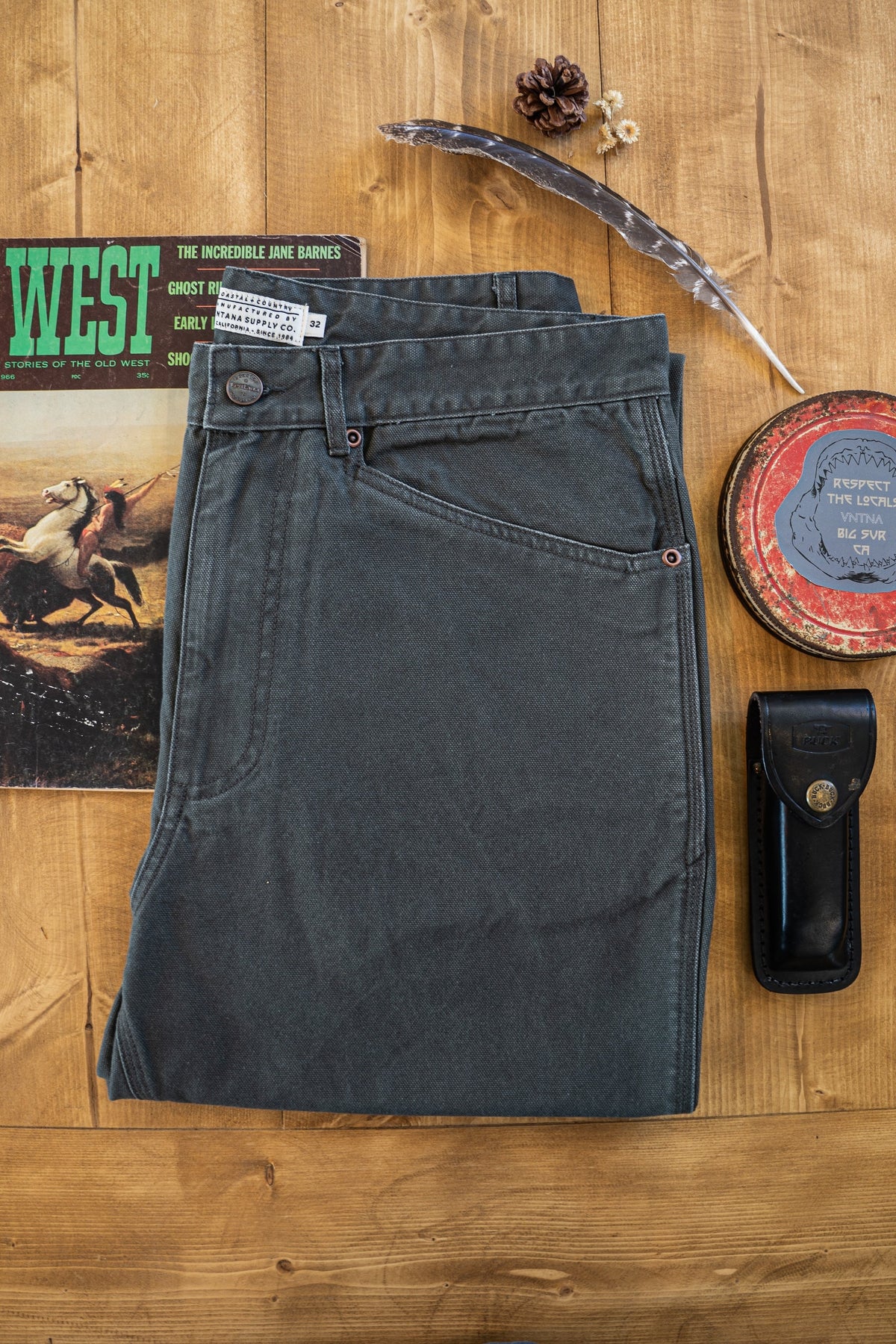Tradesman Pant in Salt-Washed Coal