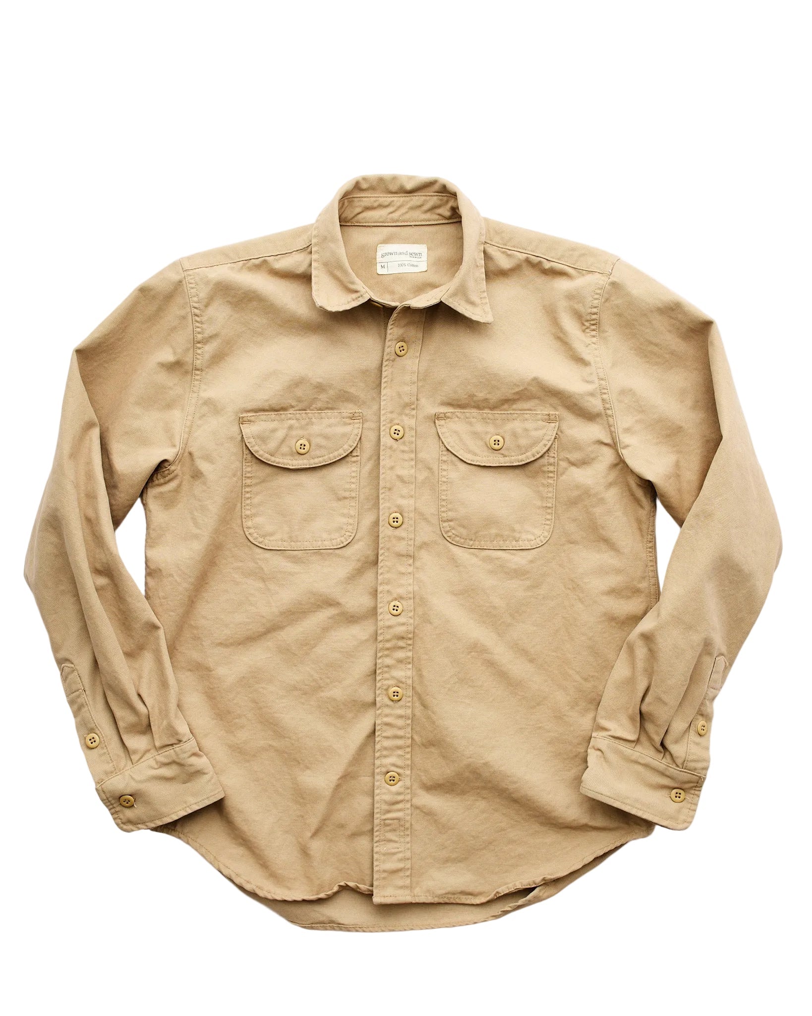 Walsh Work Shirt - 8 oz. Brushed Canvas - Khaki