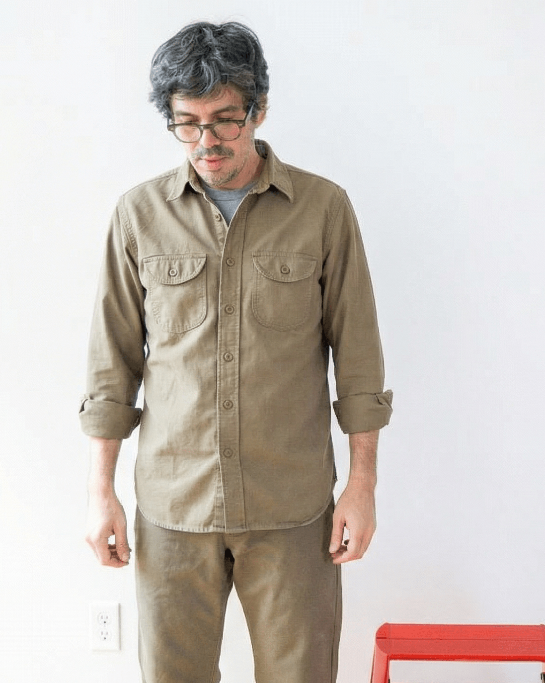 Walsh Work Shirt - 8 oz. Brushed Canvas - Khaki
