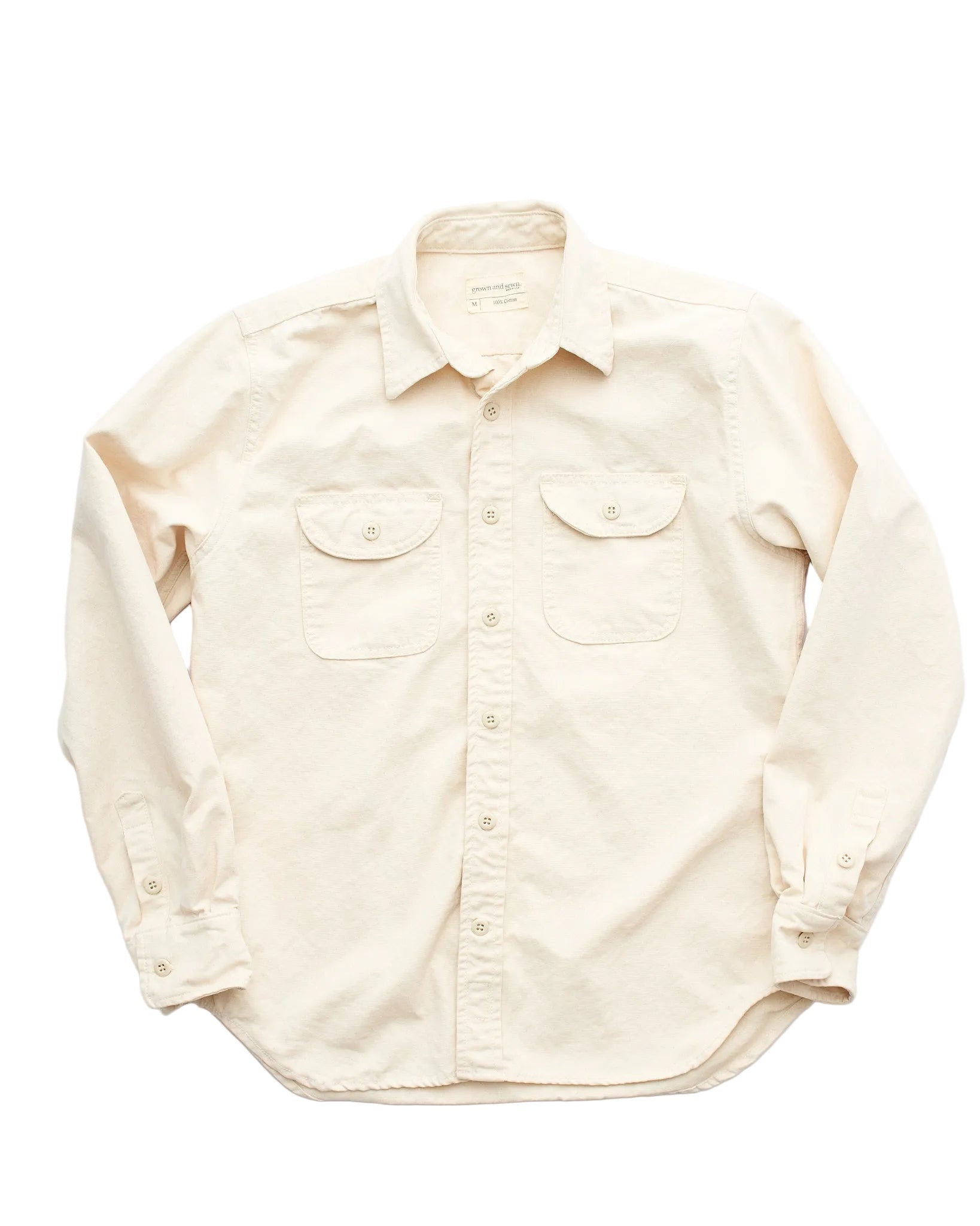 Walsh Work Shirt - 8 oz. Brushed Canvas - Natural
