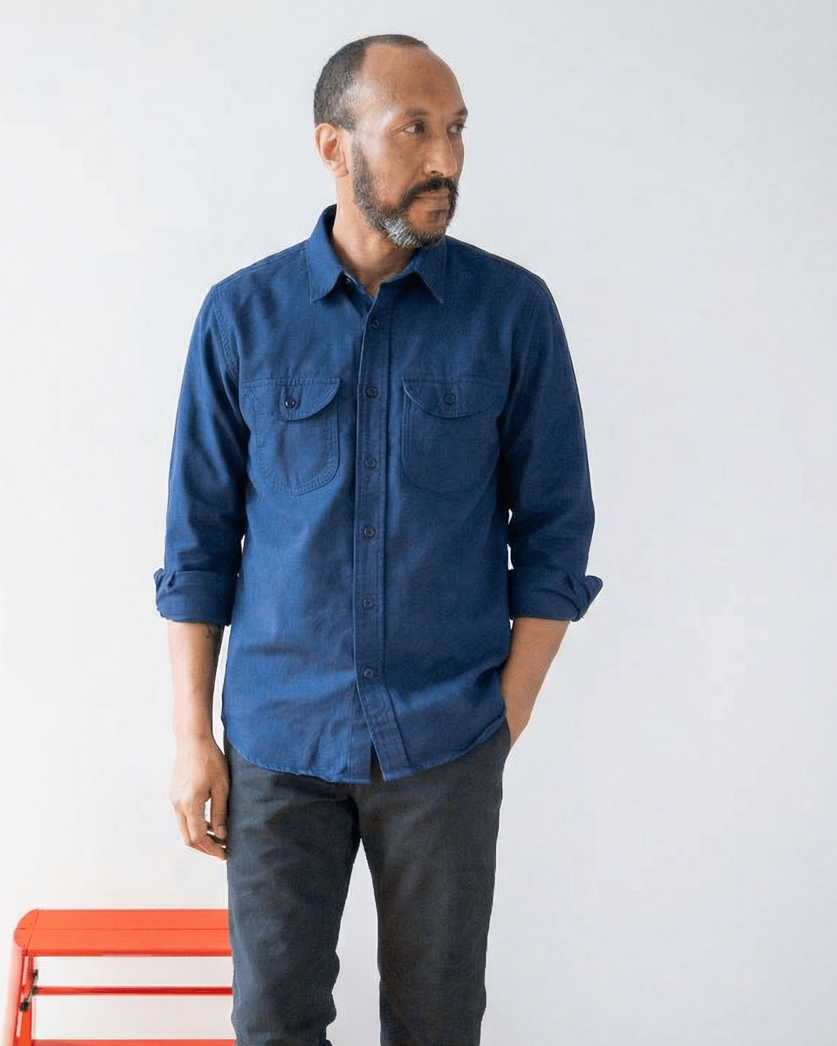 Walsh Work Shirt - 8 oz. Brushed Canvas - Navy