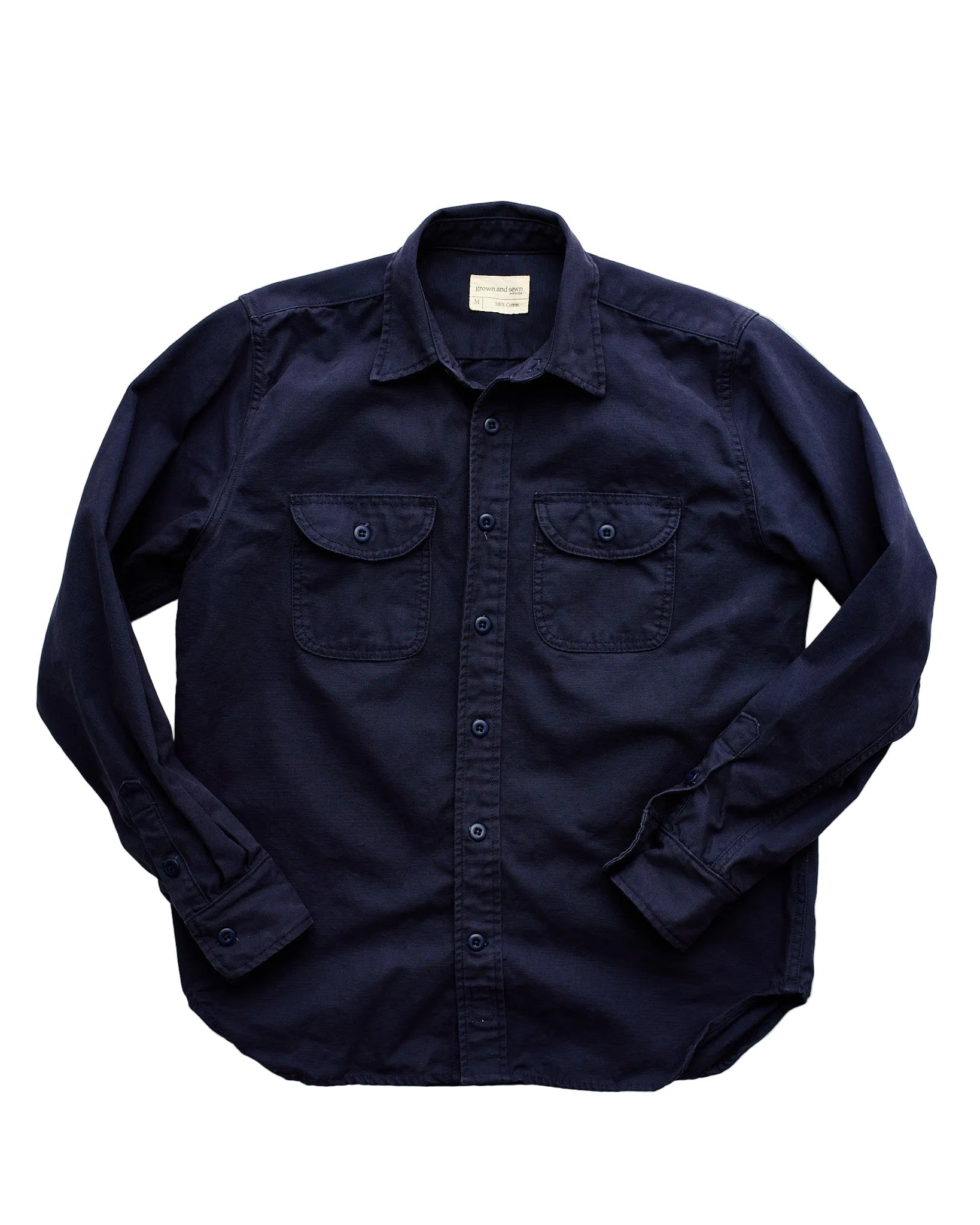 Walsh Work Shirt - 8 oz. Brushed Canvas - Navy
